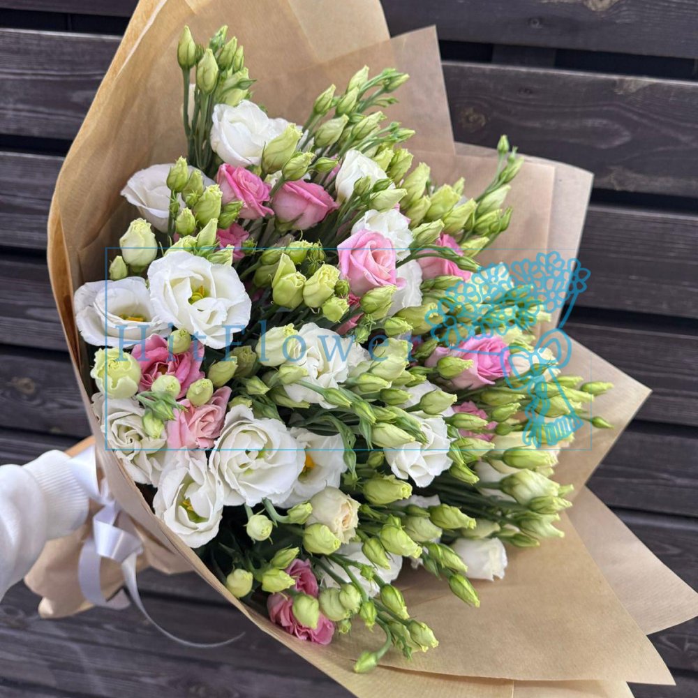 Букет цветов Наслаждение Букет цветов из: Лизиантусы